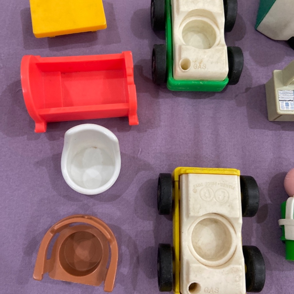 Vintage  fisher price CARS FIGURES Little People WOOD sesame street hard to find - Picture 5 of 5